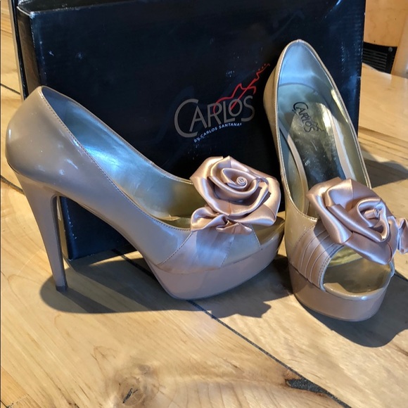 Carlos Santana Shoes - Carlos | Jardin High Heels - Camel Beige
